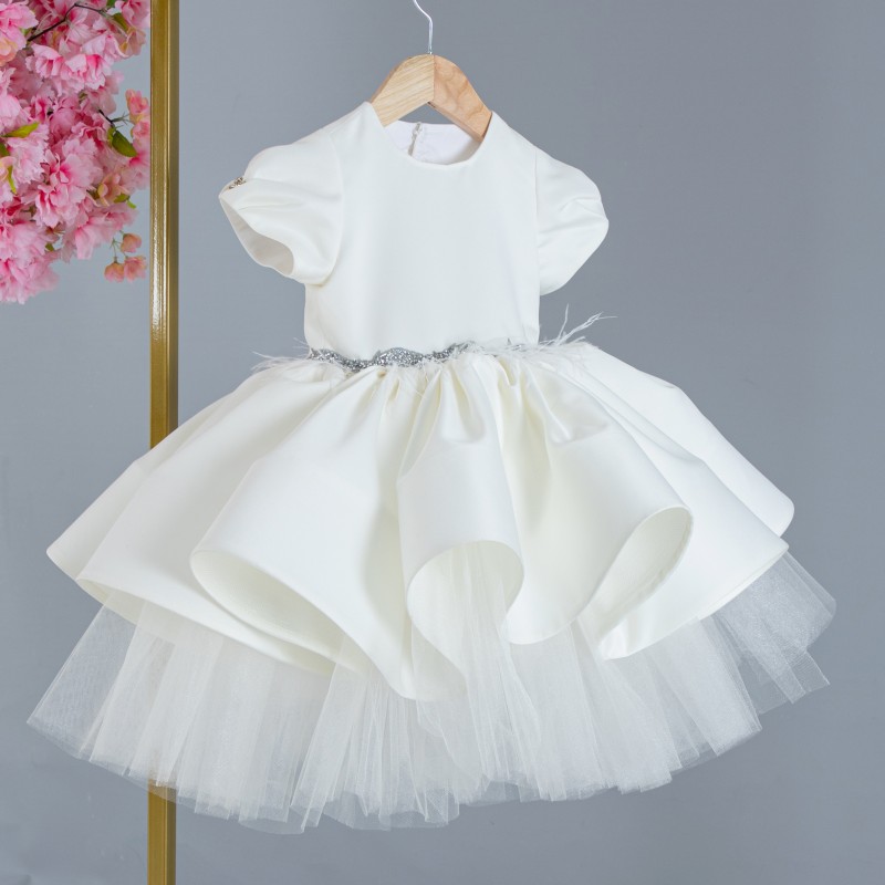  Loli Angel Girl Child Evening Dress Cream