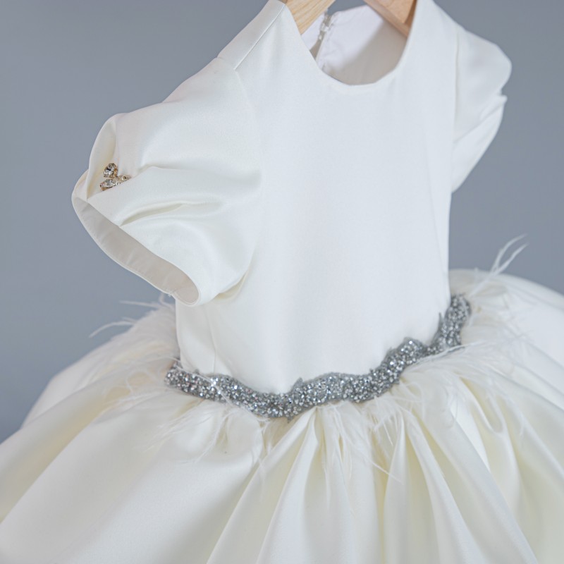  Loli Angel Girl Child Evening Dress Cream