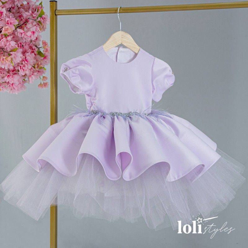 Loli Angel Girl Child Evening Dress Lilac