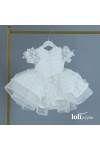 Loli Fiona White Layered Girls' Evening Dress